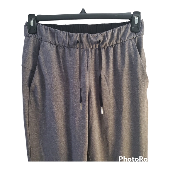 Lululemon on the fly pants sz 6 heathered gray black 27" inseam - Picture 3 of 10